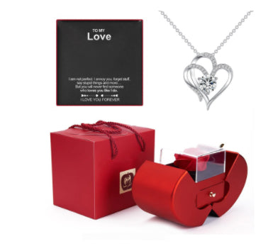 Eternal Rose Apple Necklace Gift Box